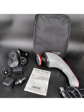 Wahl Heat Therapy Heated Therapeutic Massager 429Ry Red 9 Tips Corded WORKS